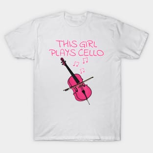 This Girl Plays Cello, Female Cellist T-Shirt